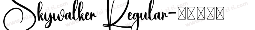Skywalker Regular字体转换